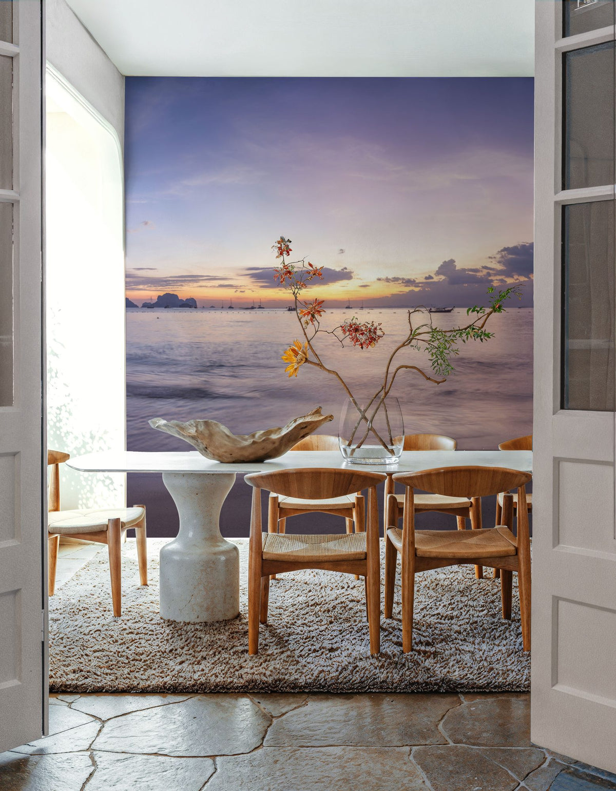 Paradise Cove Sunset Mural Wallpaper - room preview 06