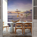 Paradise Cove Sunset Mural Wallpaper - room preview 06