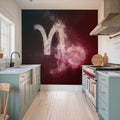 Capricorn Zodiac of Stars Mural Wallpaper - room preview 06