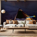 Mountain Mist Canoe Mural Wallpaper - room preview 06