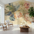 Peony with Ribbon Mural Wallpaper - room preview 06