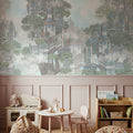 Treehouse Neighborhood Fade Mural Wallpaper - room preview 06