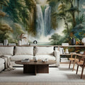 Tropical Waterfall Mural Wallpaper - room preview 06