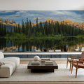 Two Jack Lake Trees Mural Wallpaper - room preview 06