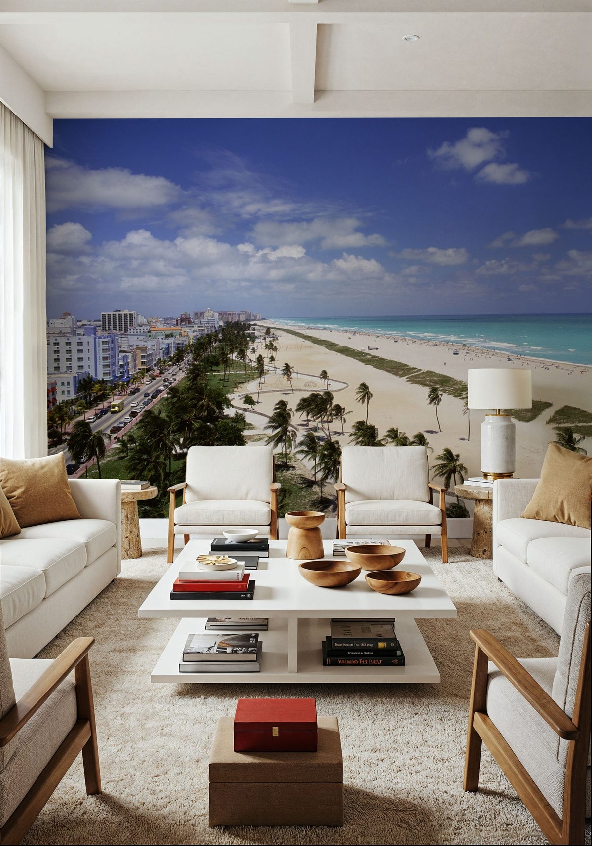 Coastal Paradise Boulevard Mural Wallpaper - room preview 06