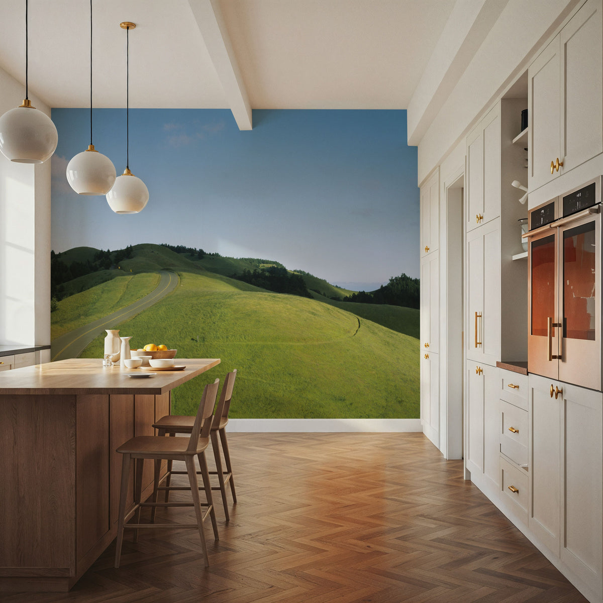 Coastal Cycling Journey Mural Wallpaper - room preview 06