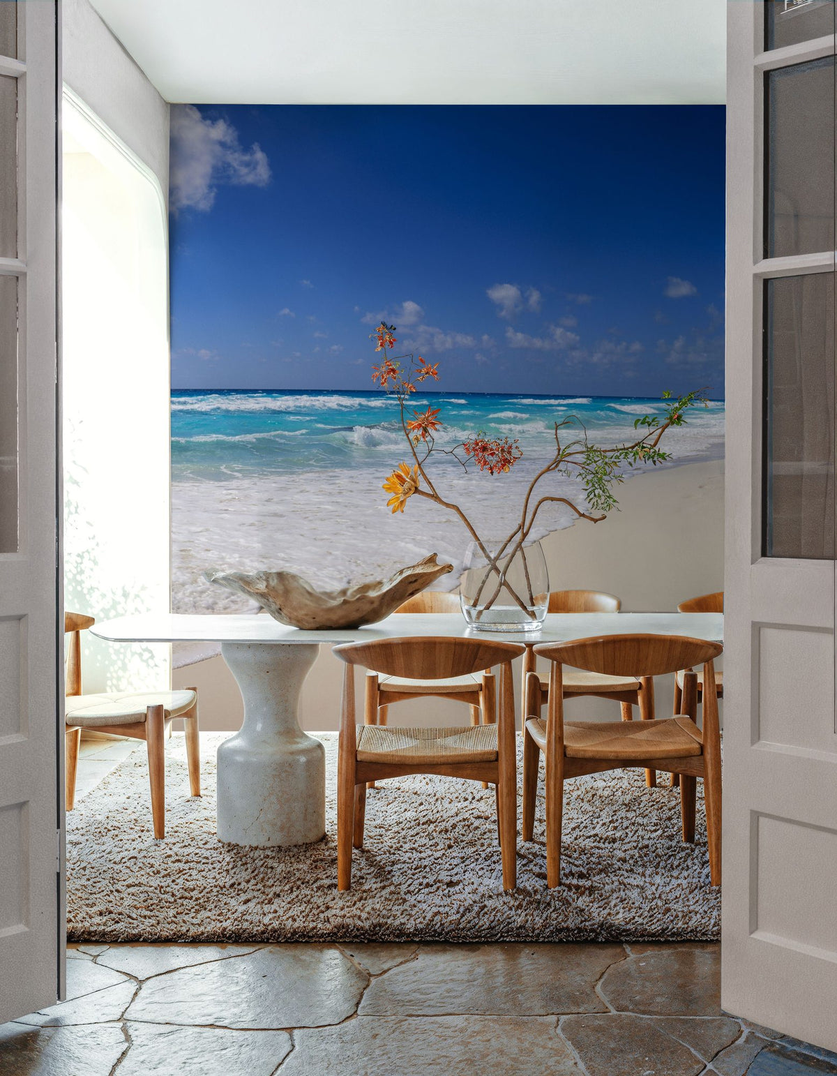 Tranquil Turquoise Shores Mural Wallpaper - room preview 06