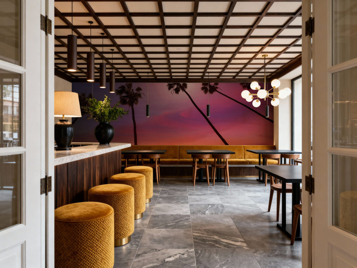 Thousand Palms Mural Wallpaper - room preview 06