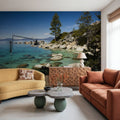 Mountain Lake Tranquility Mural Wallpaper - room preview 06