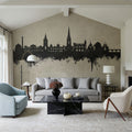 Perth Scotland Skyline Concrete Mural Wallpaper - room preview 06