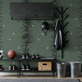 Foliage & Butterflies - Sage Mural Wallpaper - room preview 06
