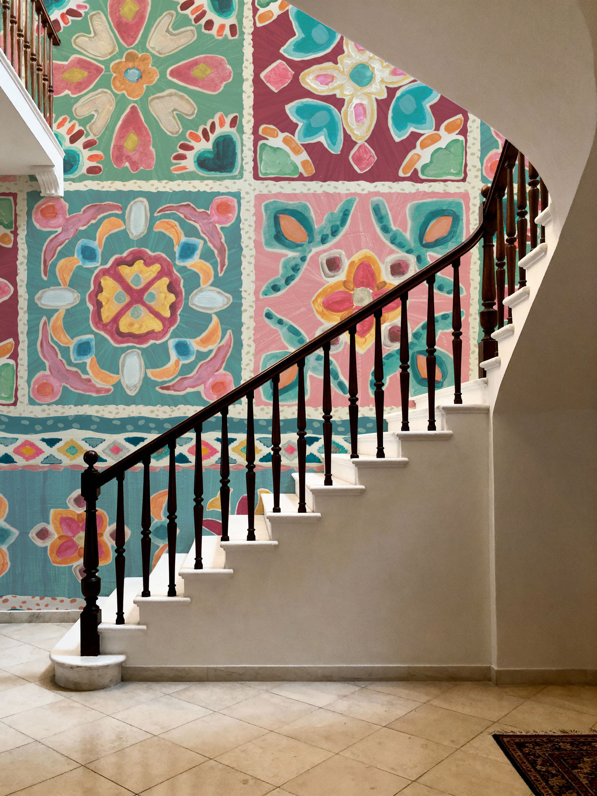 My Bohemian Life Cornered Mural Wallpaper - room preview 06