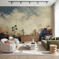Sunny Cloudy Weather Mural Wallpaper - room preview 06