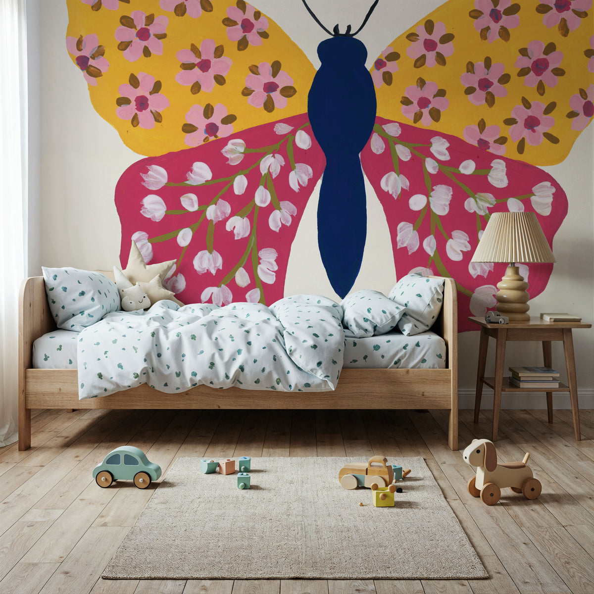 Blooming Butterfly IV Mural Wallpaper - room preview 06
