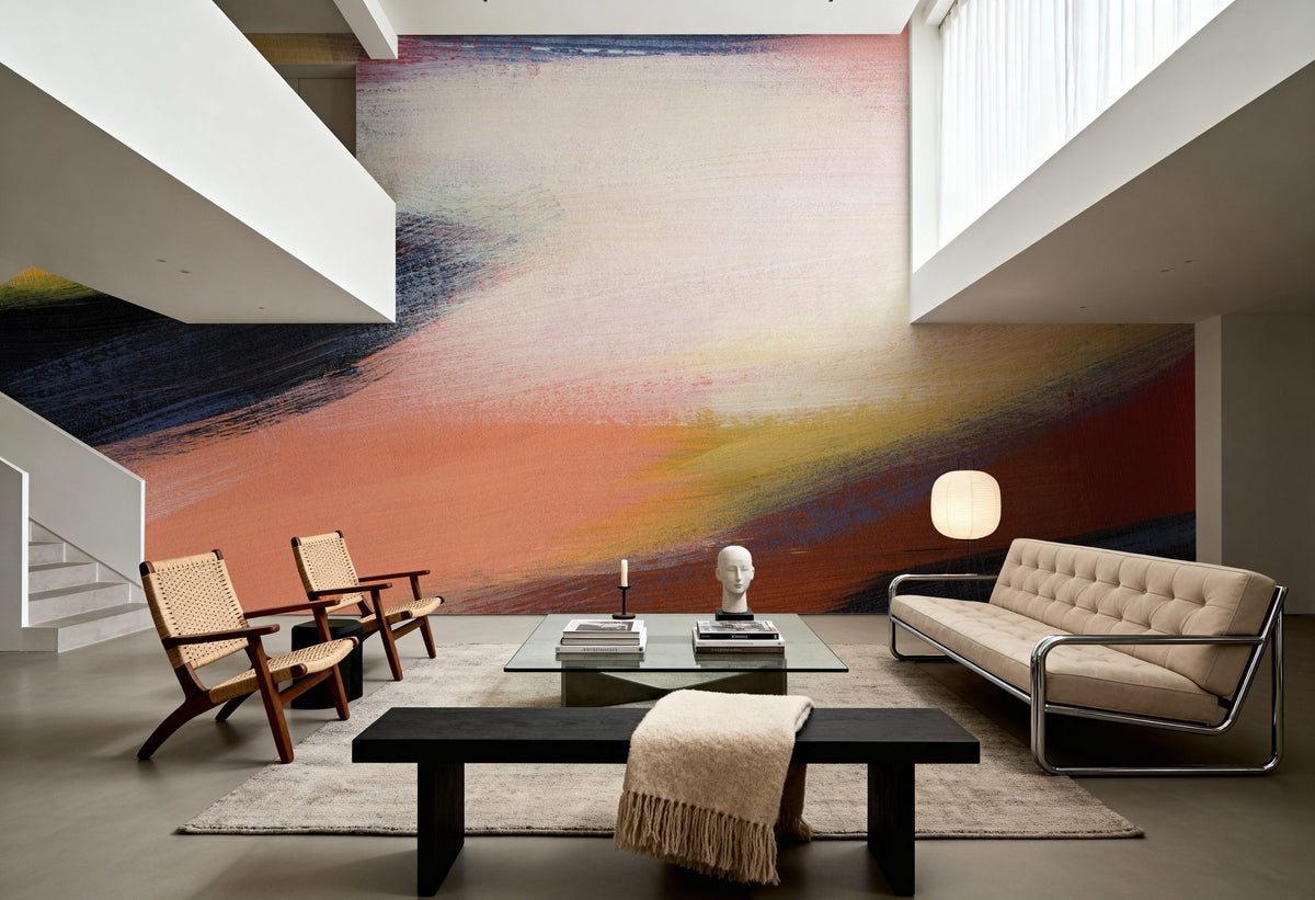 Caramel Ocean Mural Wallpaper - room preview 06