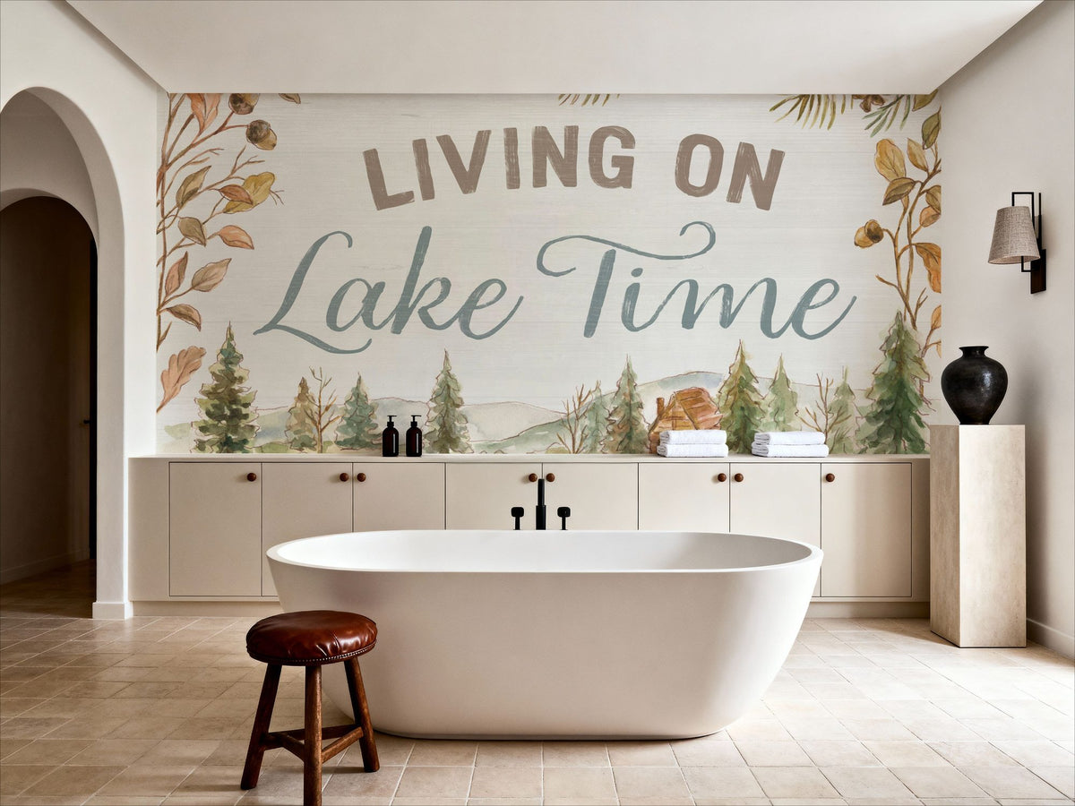 Lake Retreat I Mural Wallpaper - room preview 06