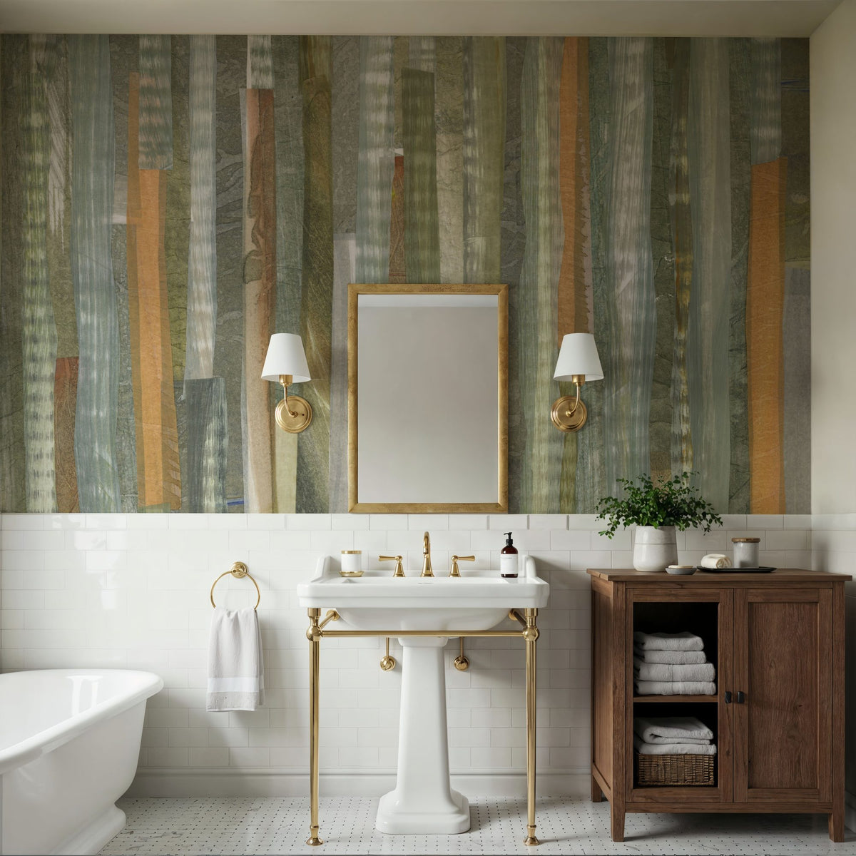 River Trout Study I Mural Wallpaper - room preview 06