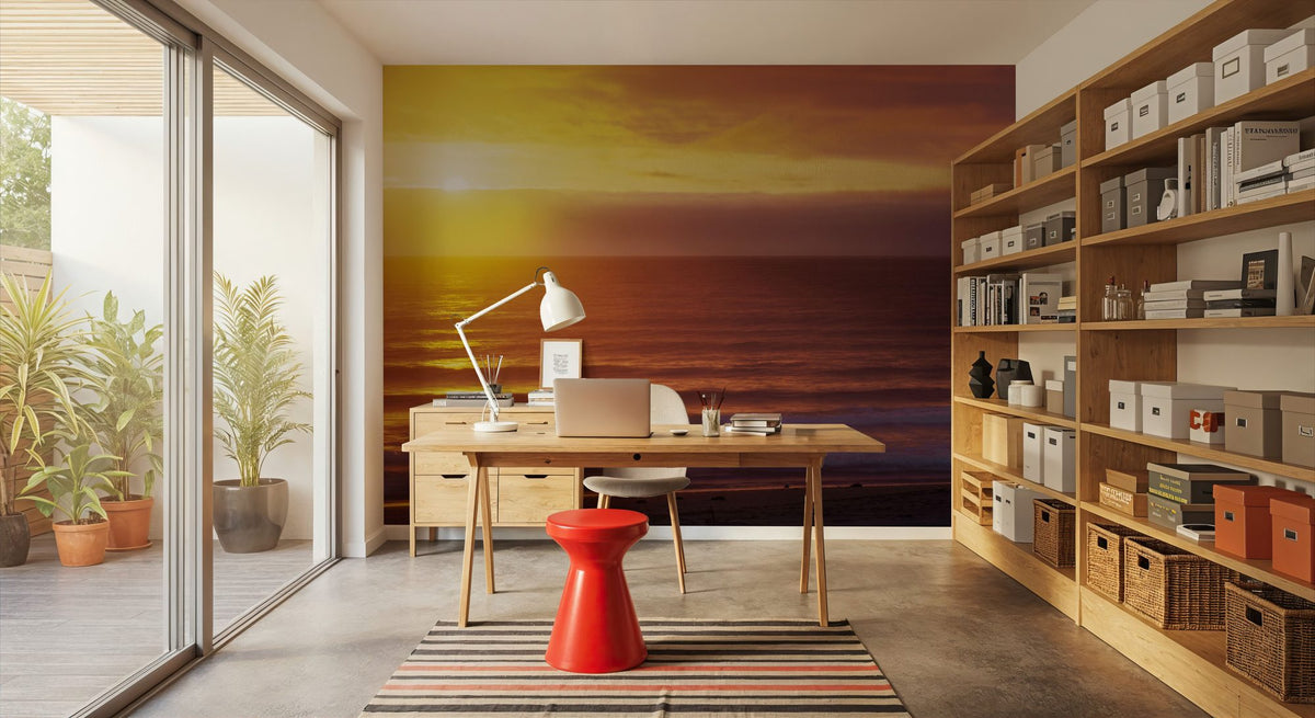 Golden Horizon Mural Wallpaper - room preview 06