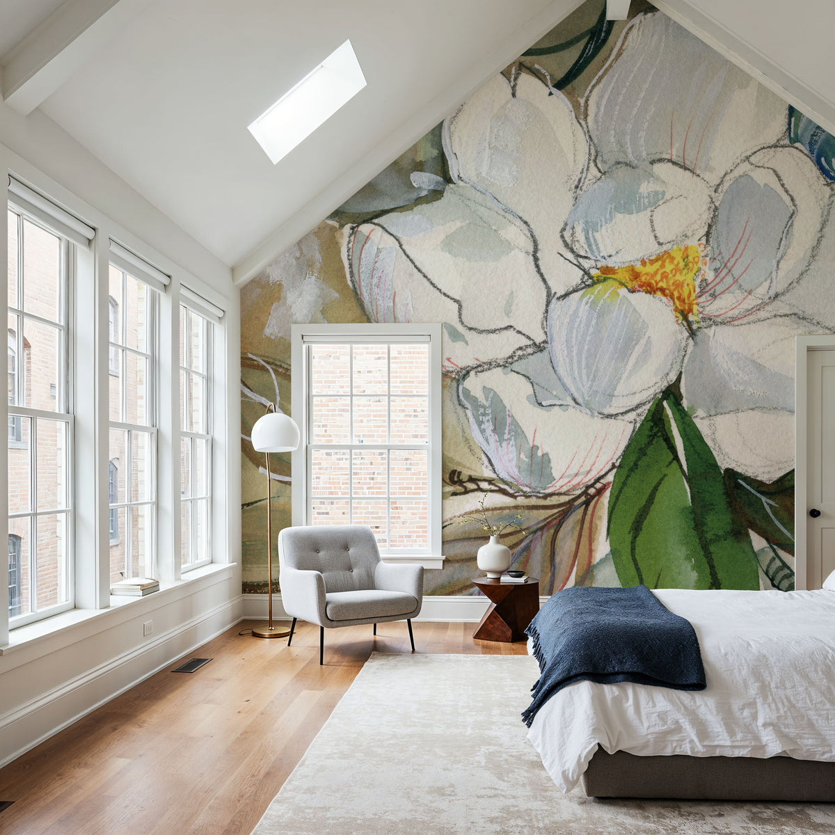 Graceful Peony Mural Wallpaper - room preview 06
