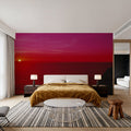 Crimson Horizon Mural Wallpaper - room preview 06