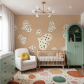 Birds Flying High, Peach Mural Wallpaper - room preview 06