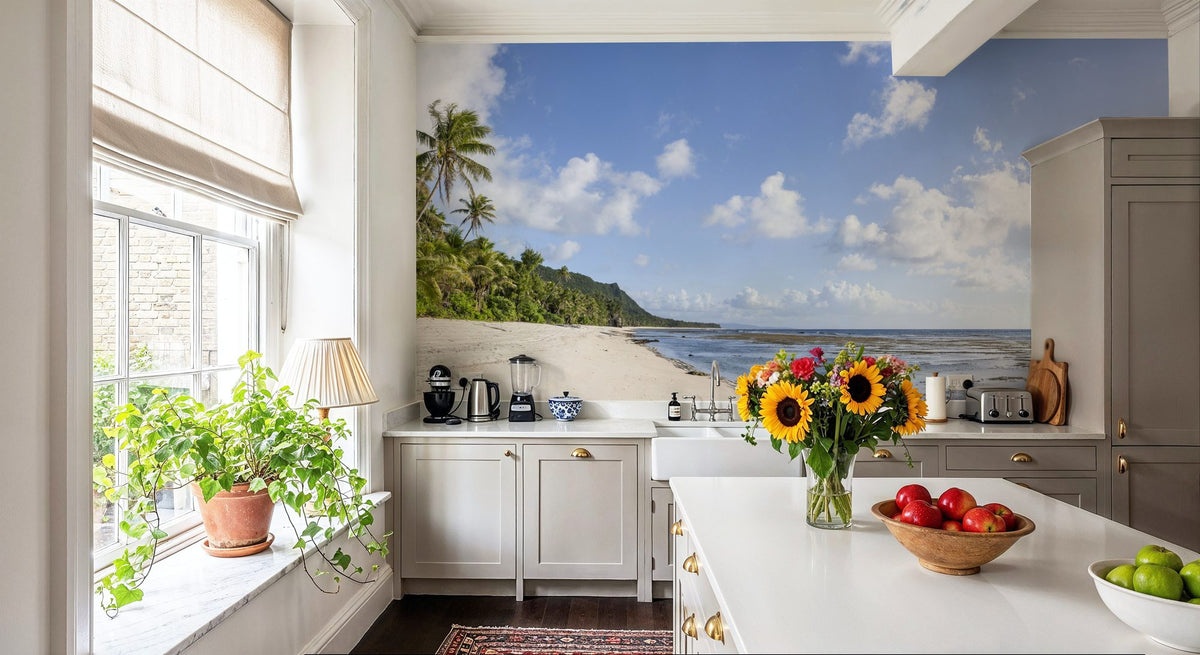 Guam Beach Mural Wallpaper - room preview 06