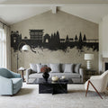 Pandharpur India Skyline Concrete Mural Wallpaper - room preview 06