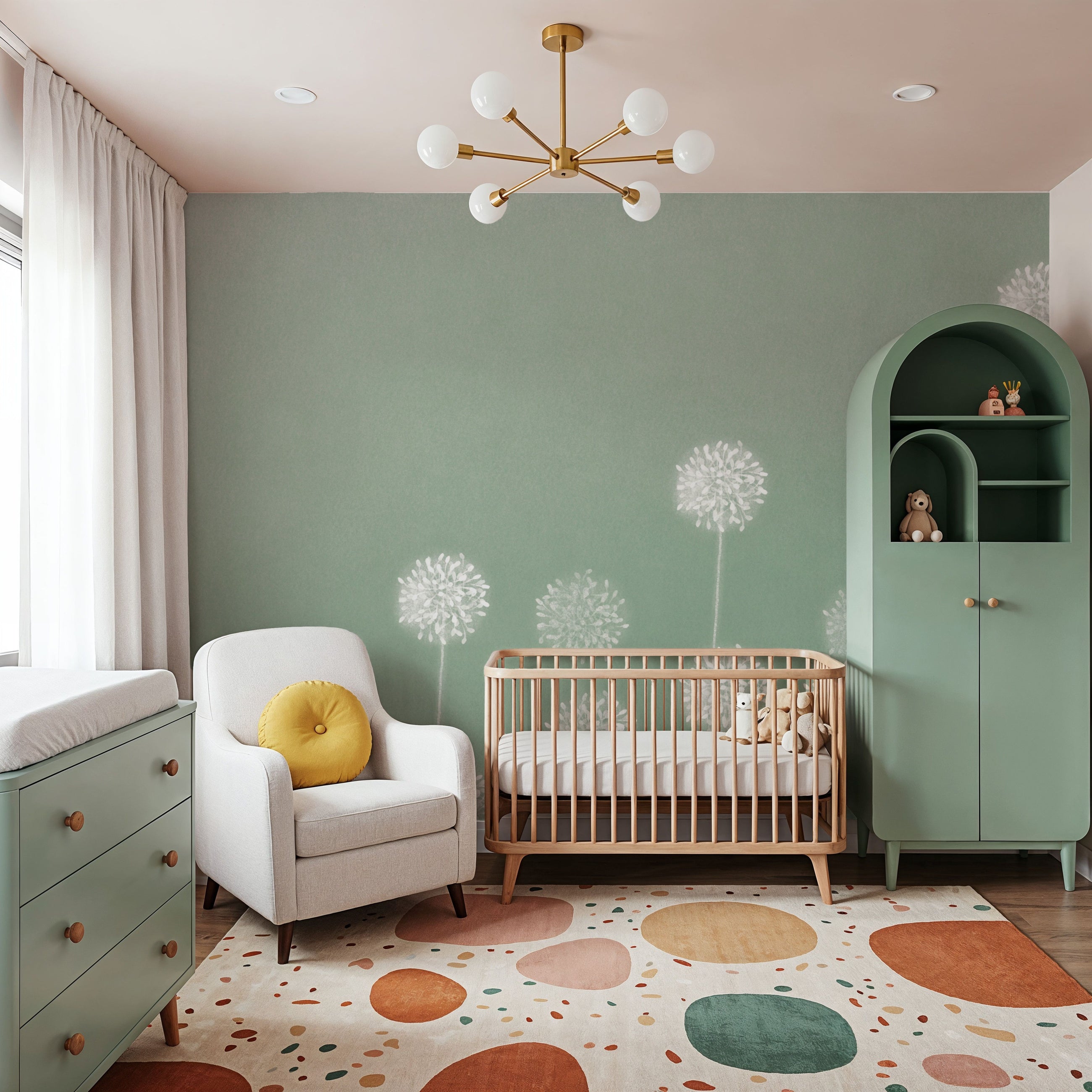 Hello Alliums Mural Wallpaper