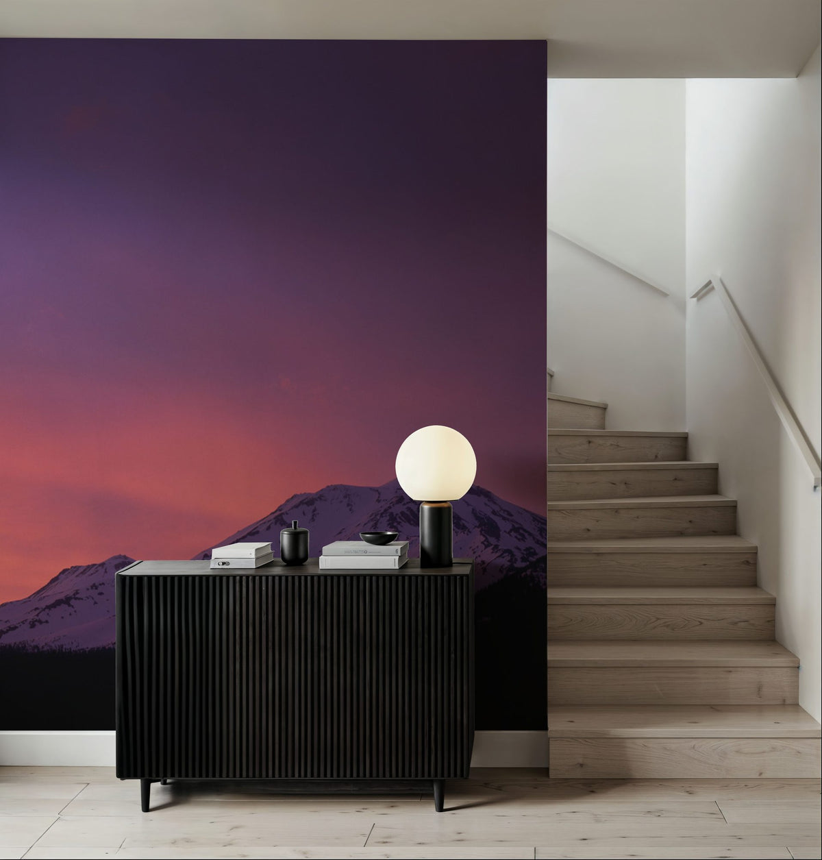 Violet Summit Mural Wallpaper - room preview 06