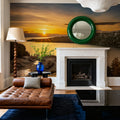 Emerald Sunrise Mural Wallpaper - room preview 06