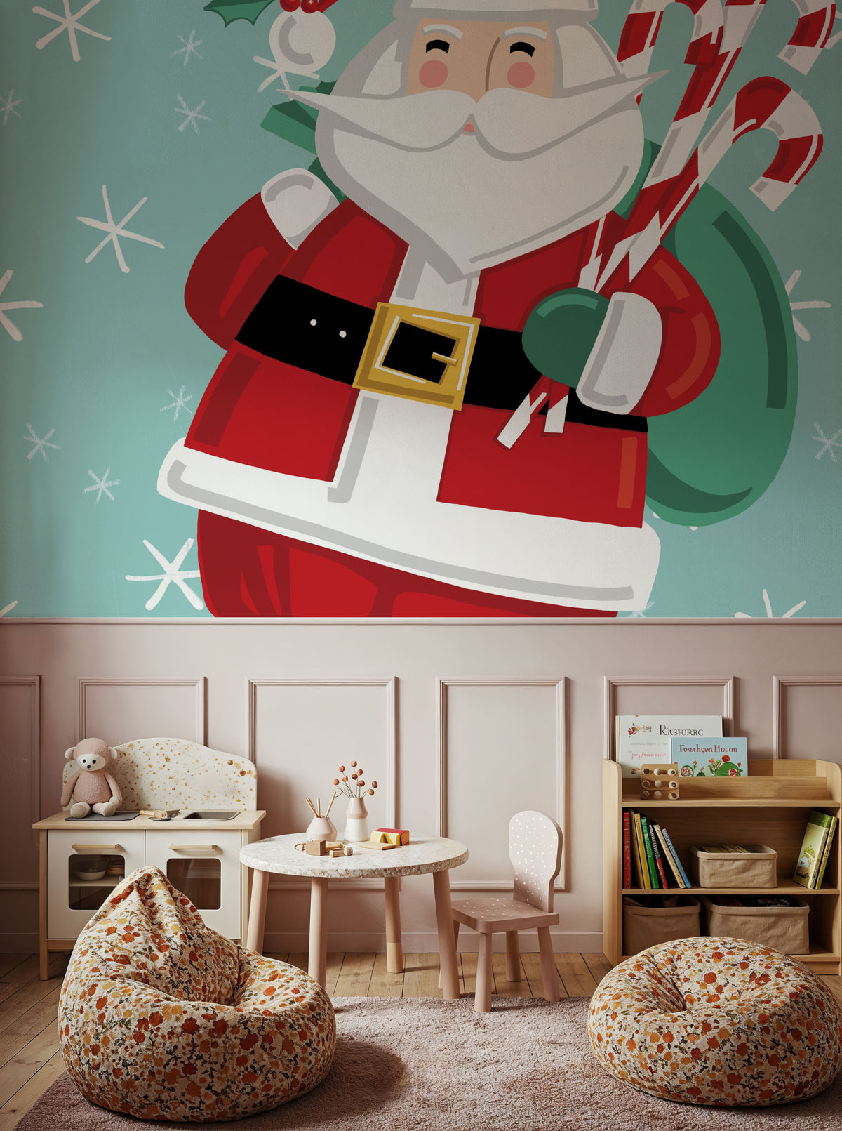 Festive Christmas I Mural Wallpaper - room preview 06