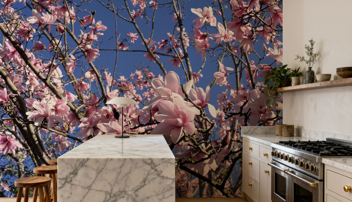 Blush Magnolia Sky Mural Wallpaper - room preview 06