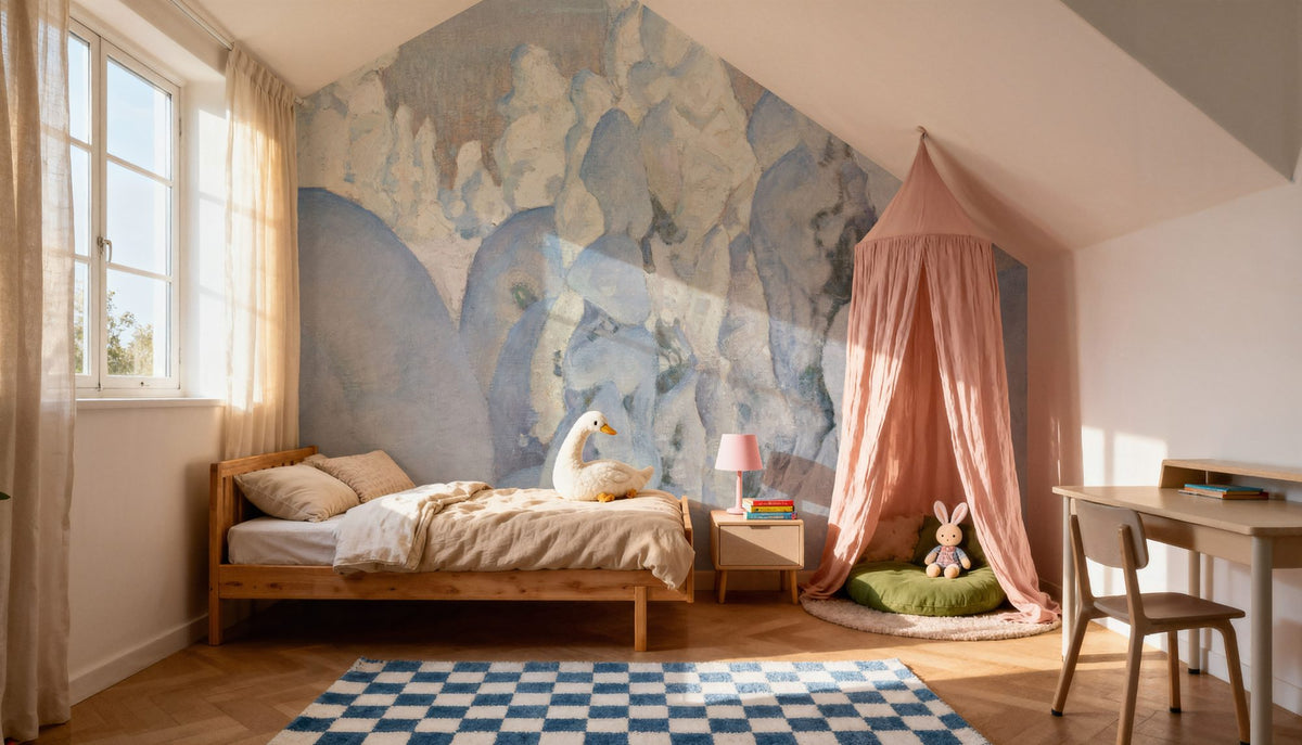 Winter Landscape Mural Wallpaper - room preview 06