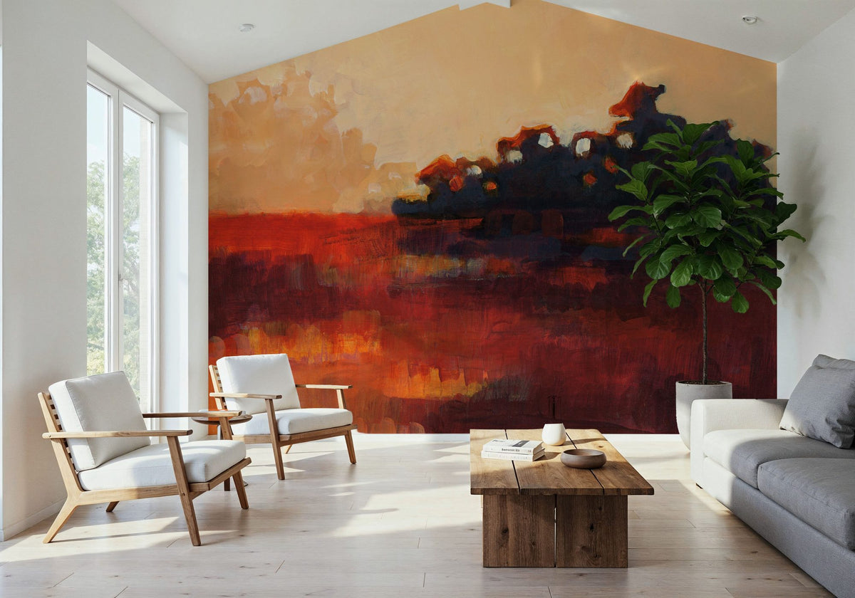 Sunset Glow Mural Wallpaper - room preview 06