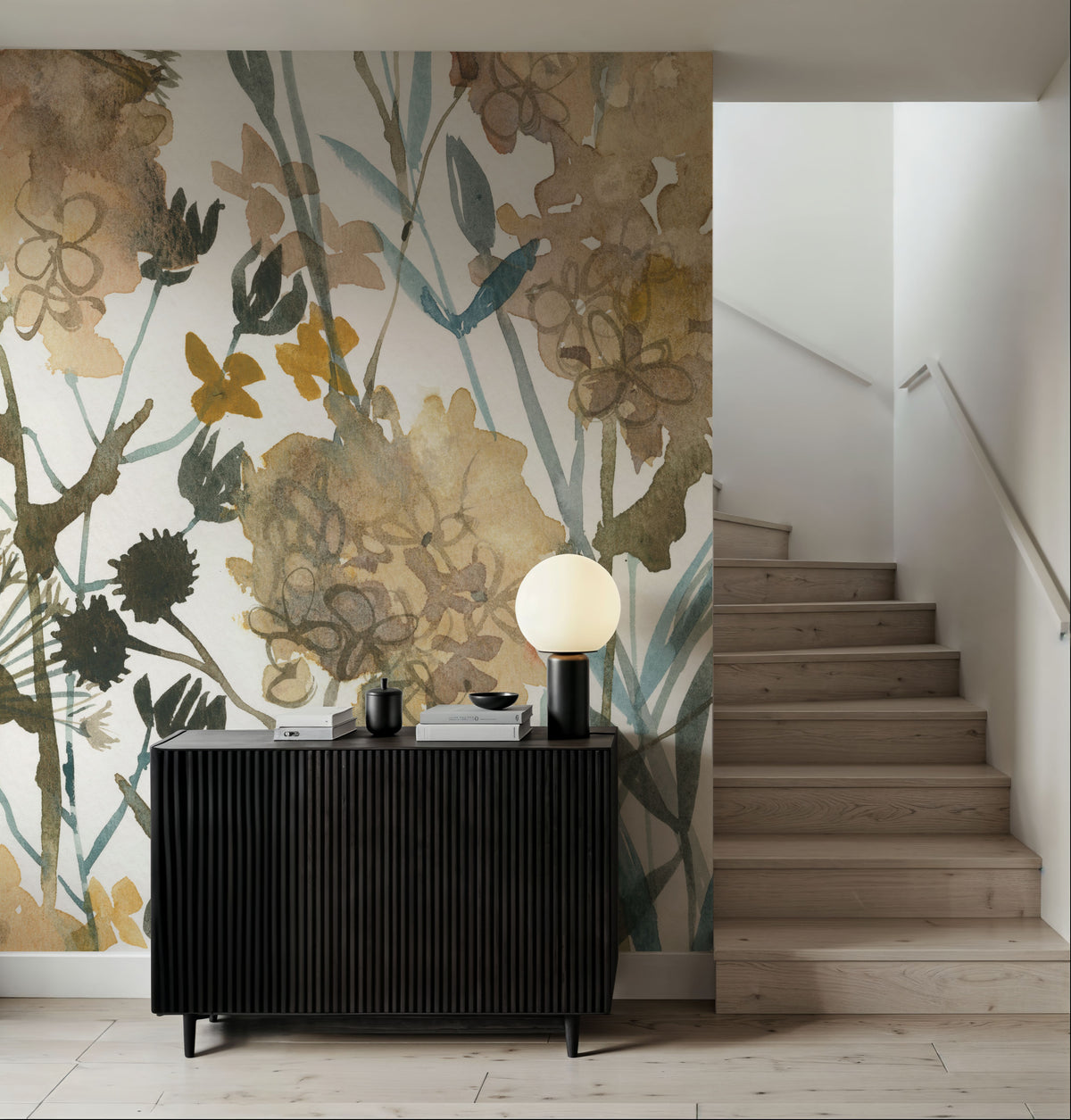 January Flowers Mural Wallpaper - room preview 06