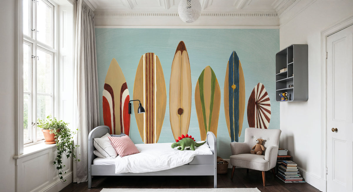 Surfs Up Mural Wallpaper - room preview 06