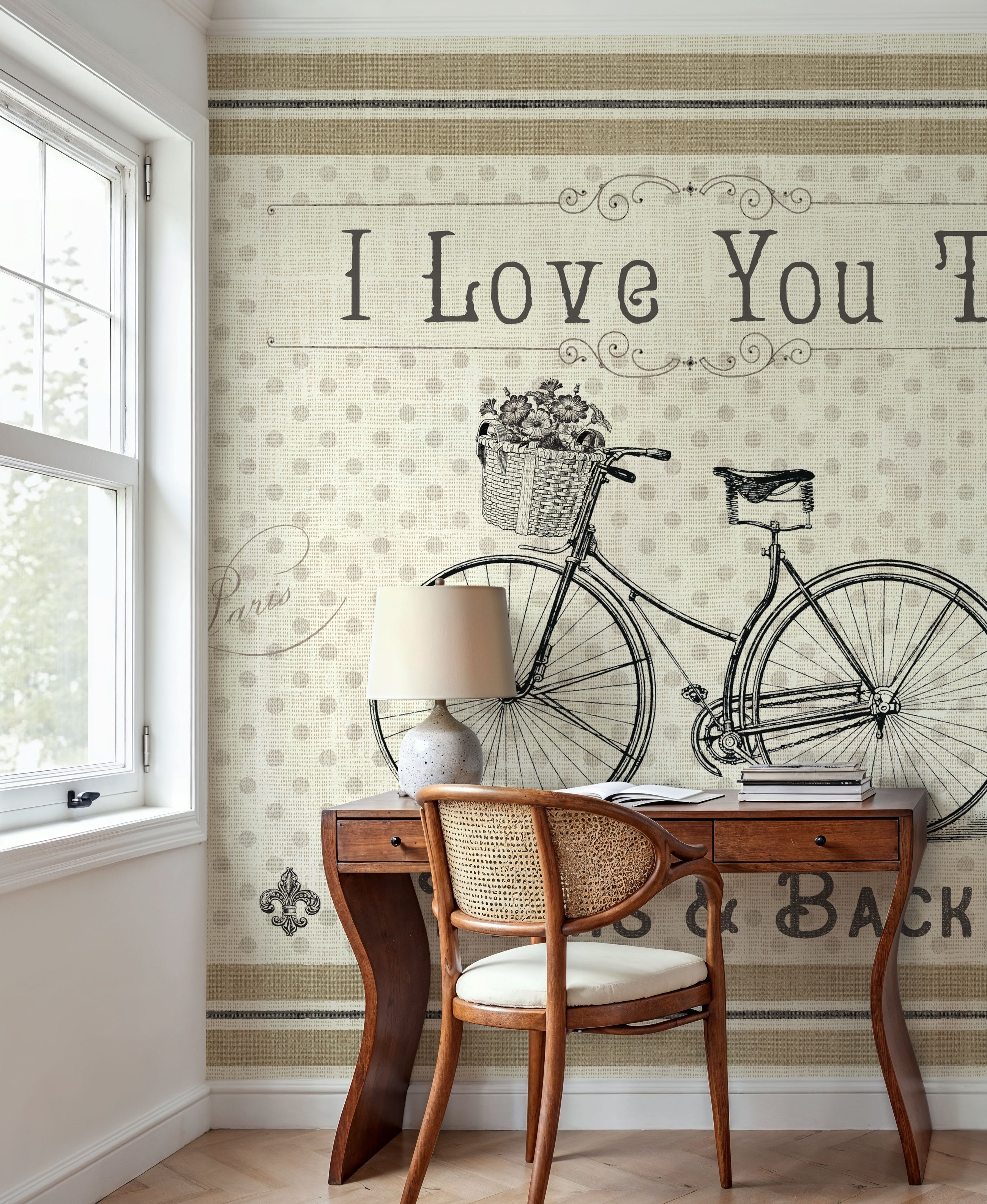 Paris & Back Mural Wallpaper