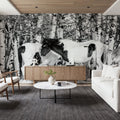 Winter Herd Mural Wallpaper - room preview 06