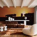Hillside Cattle Sunset Mural Wallpaper - room preview 06