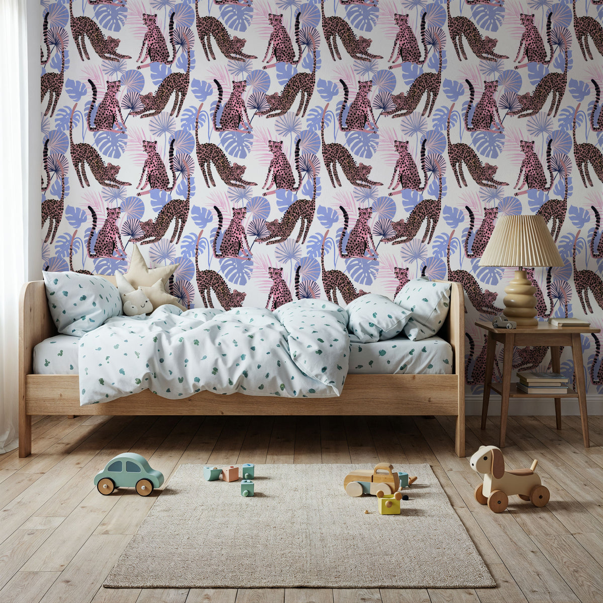 Spotted Cat Mural Wallpaper - room preview 06