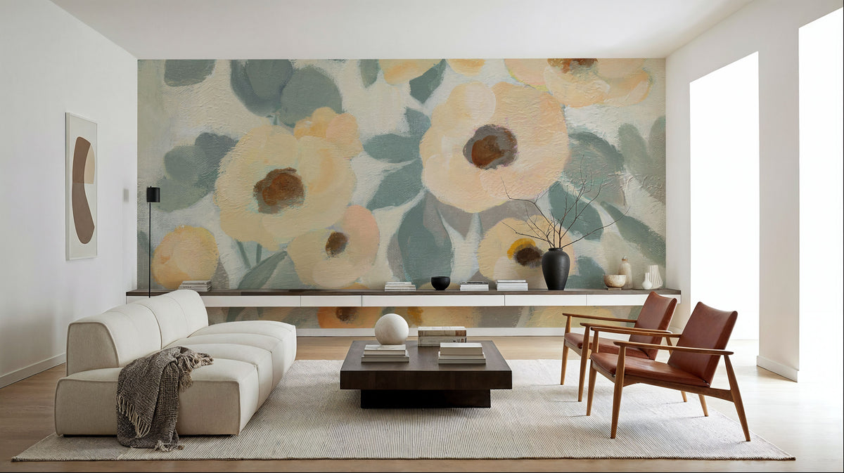 Breezy Flowers II Mural Wallpaper - room preview 06