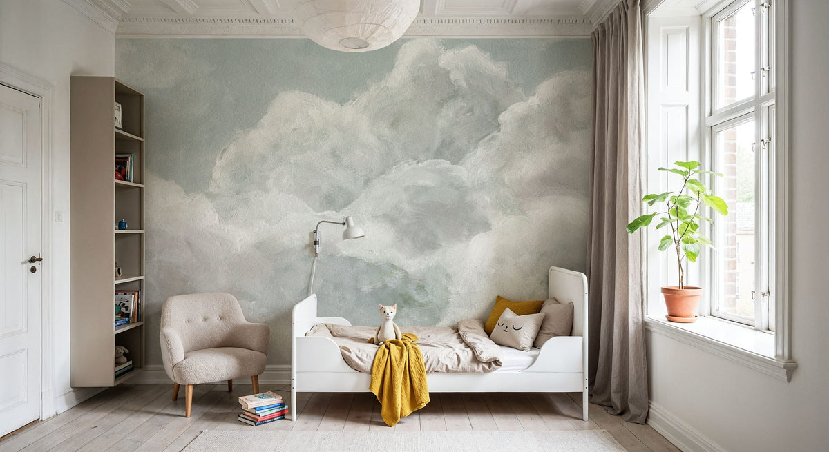 Dreaming in Clouds Mural Wallpaper - room preview 06