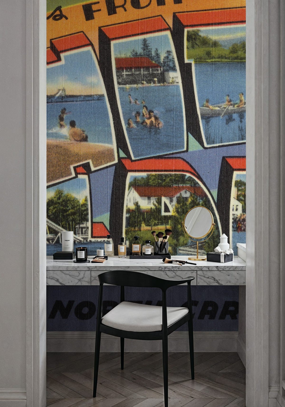 Greetings From White Lake Mural Wallpaper - room preview 06