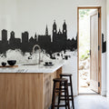 St Gallen Switzerland Skyline Black & White Mural Wallpaper - room preview 06