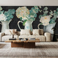Farmhouse Flowers Mural Wallpaper - room preview 06