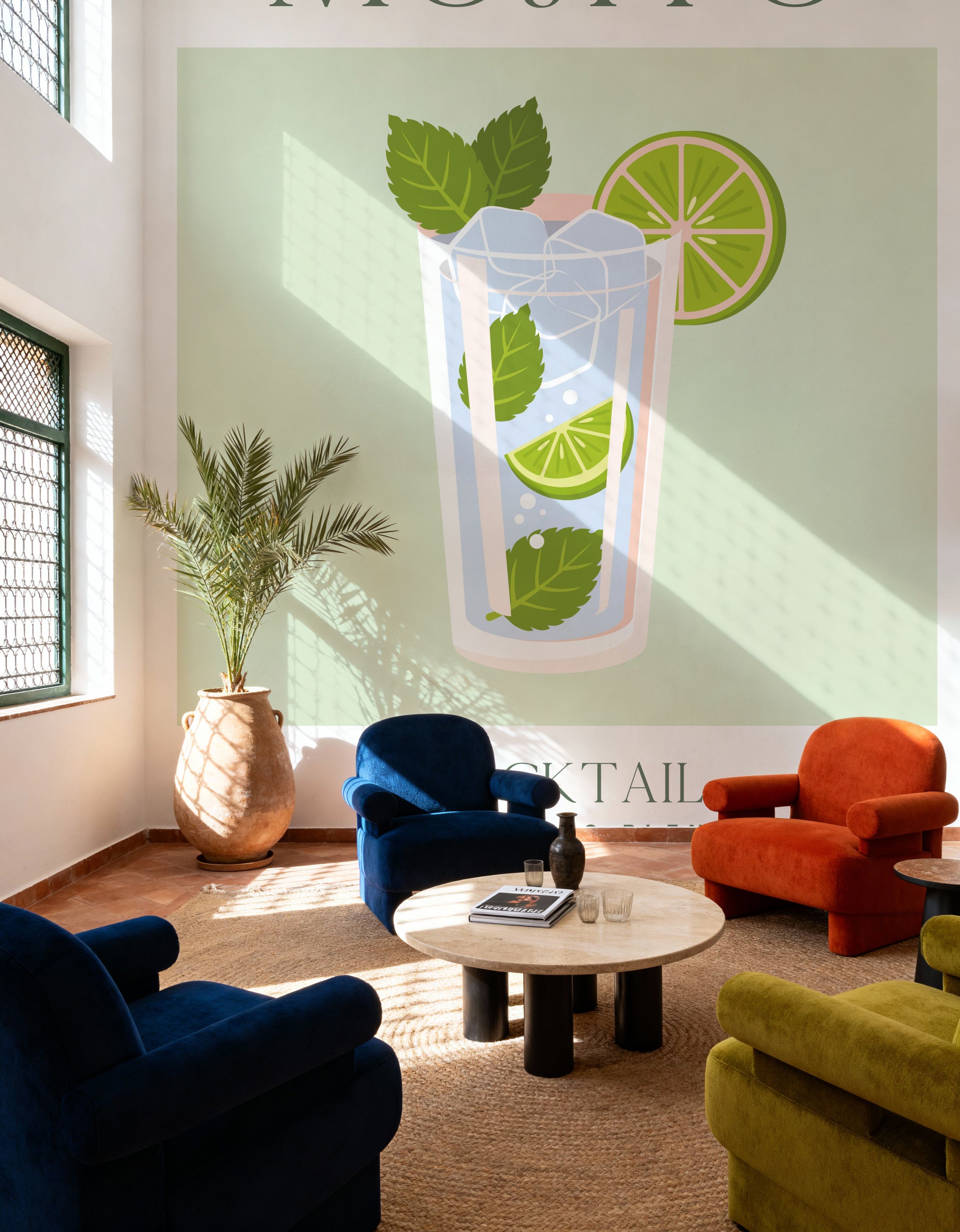 Travel Cocktails III Mural Wallpaper