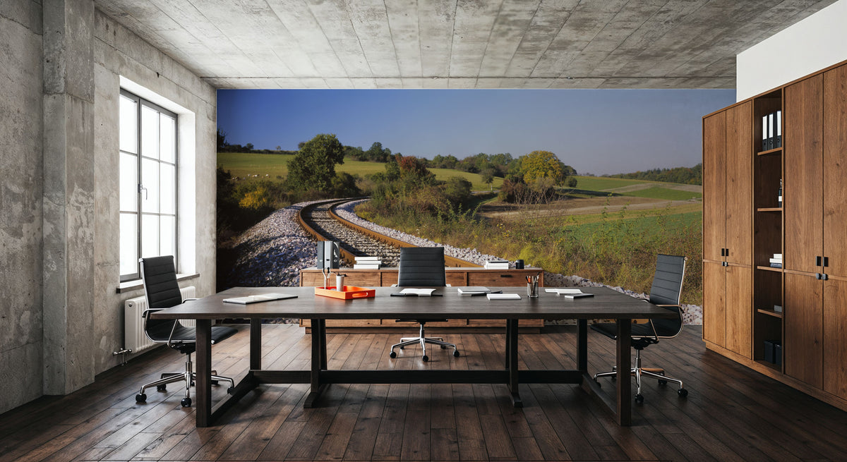 Countryside Tracks Mural Wallpaper - room preview 06