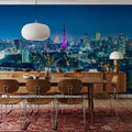Tokyo Skyline Night Mural Wallpaper - room preview 06
