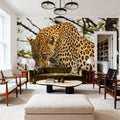 Leopard After Lunch Mural Wallpaper - room preview 06