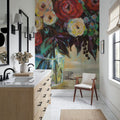 Winter Floral Mural Wallpaper - room preview 06